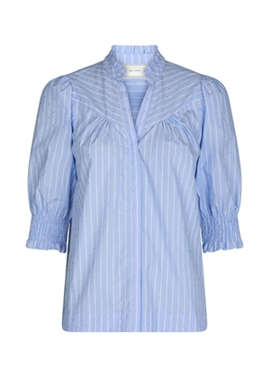 Diana stripy stone bluse Lyseblå Neo Noir 